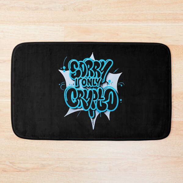 Item preview, Bitcoin Sorry I Only Speak Crypto Graffiti Design designed and sold by RadDeck.