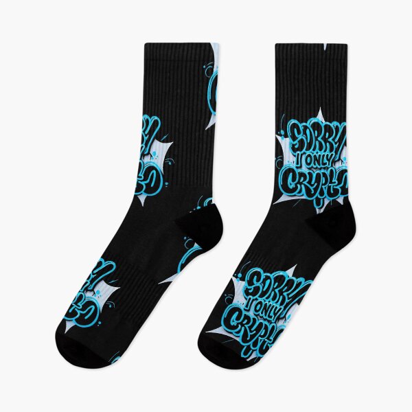 Item preview, Bitcoin Sorry I Only Speak Crypto Graffiti Design designed and sold by RadDeck.