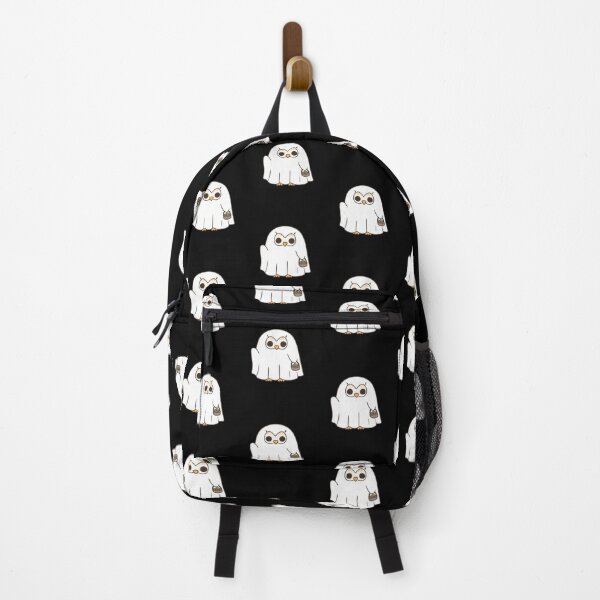 Item preview, Chibi Owl Ghost Costume – Cute Kawaii Owl with Candy Bag Funny Halloween Art designed and sold by ColorSplash123.