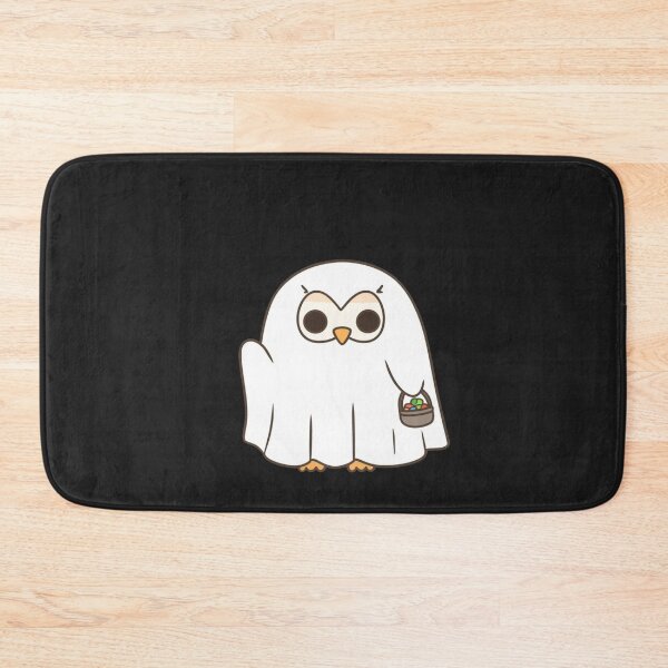 Item preview, Chibi Owl Ghost Costume – Cute Kawaii Owl with Candy Bag Funny Halloween Art designed and sold by ColorSplash123.