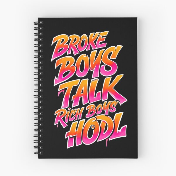 Item preview, Bitcoin Broke Boys Talk Rich Boys Hodl Graffiti Design designed and sold by RadDeck.