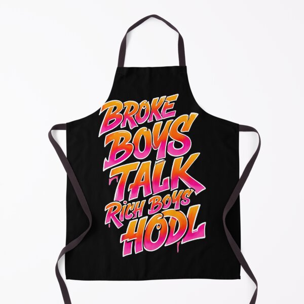 Item preview, Bitcoin Broke Boys Talk Rich Boys Hodl Graffiti Design designed and sold by RadDeck.