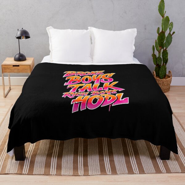 Item preview, Bitcoin Broke Boys Talk Rich Boys Hodl Graffiti Design designed and sold by RadDeck.