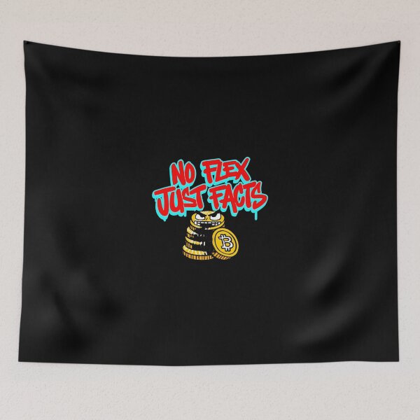 Item preview, Bitcoin No Flex Just Facts Graffiti Design designed and sold by RadDeck.