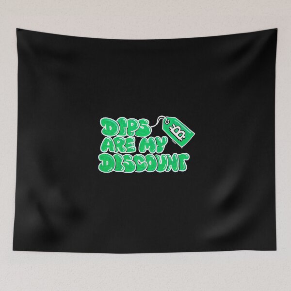 Item preview, Bitcoin Dips Are My Discount Graffiti Design designed and sold by RadDeck.