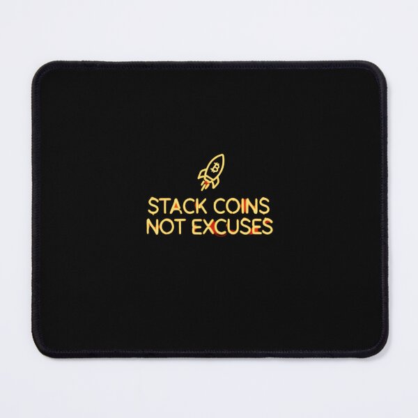 Item preview, Bitcoin Stack Coins Not Excuses Graffiti Design designed and sold by RadDeck.