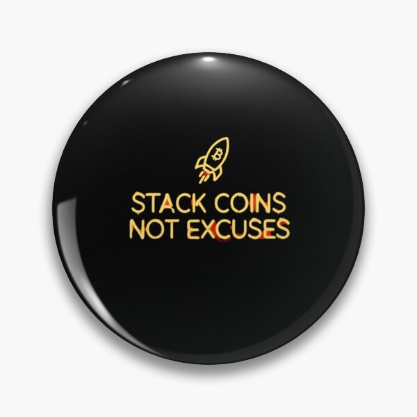 Item preview, Bitcoin Stack Coins Not Excuses Graffiti Design designed and sold by RadDeck.