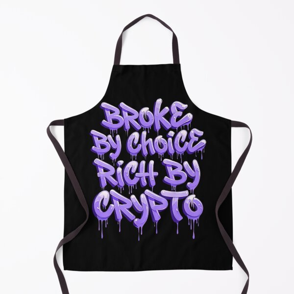 Item preview, Bitcoin Broke By Choice Rich By Crypto Graffiti Design designed and sold by RadDeck.