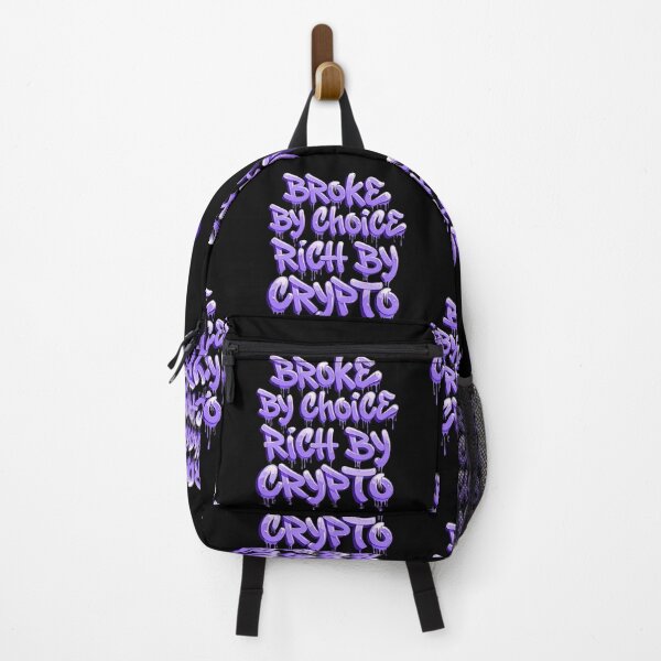Item preview, Bitcoin Broke By Choice Rich By Crypto Graffiti Design designed and sold by RadDeck.