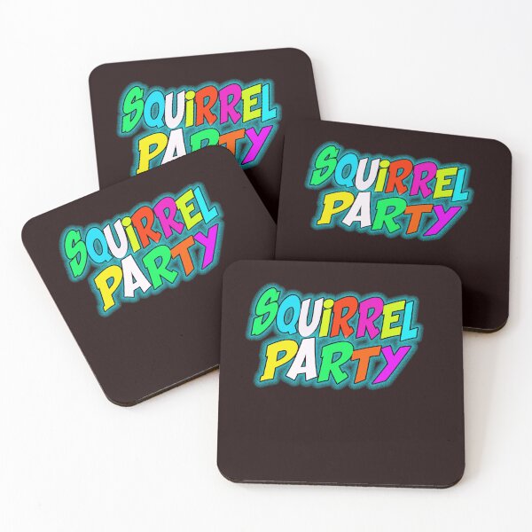 Item preview, SQUIRREL PARTY LOGO designed and sold by PSYCHOKITTY MERCH.