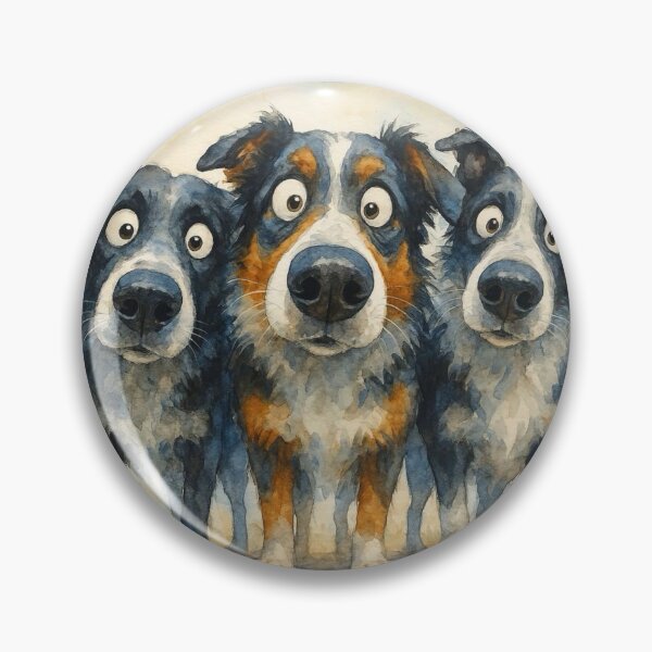 Item preview, Australian Shepherd Dog Family ' THe SHePHeRDS 2 ' BY SHiRLeY MacARTHuR designed and sold by Shirley MacArthur Art.