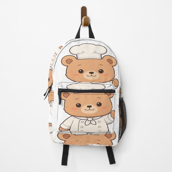 Item preview, Happy chef bear holding can with jumping fish and cheering designed and sold by PWDigitalArt.