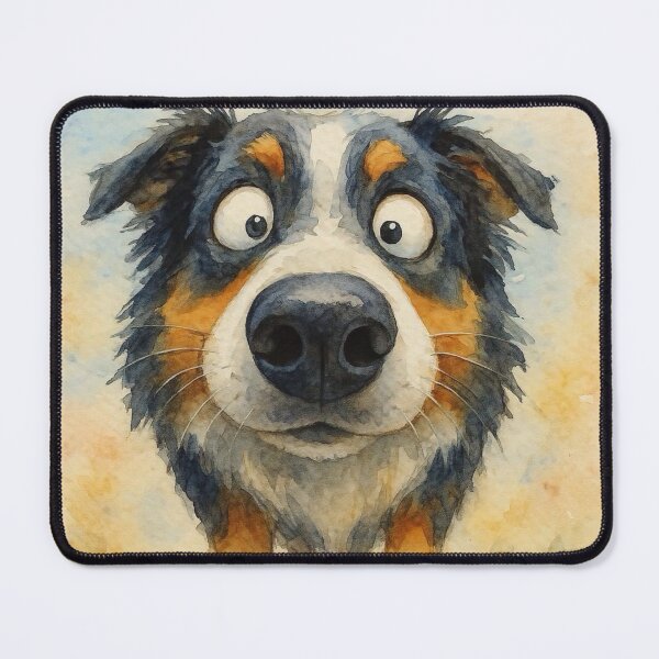 Item preview, Cute Australian Shepherd Dog Family ' THe SHePHeRD ' BY SHiRLeY MacARTHuR designed and sold by Shirley MacArthur Art.