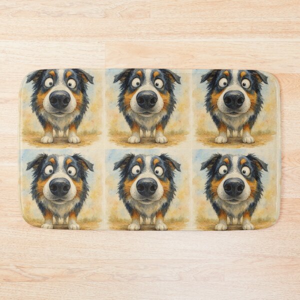 Item preview, Cute Australian Shepherd Dog Family ' THe SHePHeRD ' BY SHiRLeY MacARTHuR designed and sold by Shirley MacArthur Art.