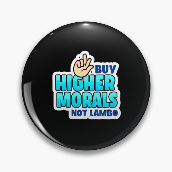 Item preview, Bitcoin Buy Higher Morals Not Lambo Graffiti Design designed and sold by RadDeck.