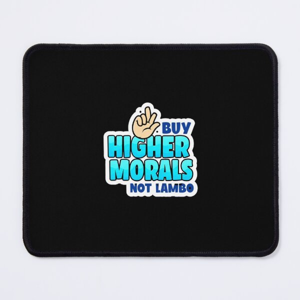 Item preview, Bitcoin Buy Higher Morals Not Lambo Graffiti Design designed and sold by RadDeck.