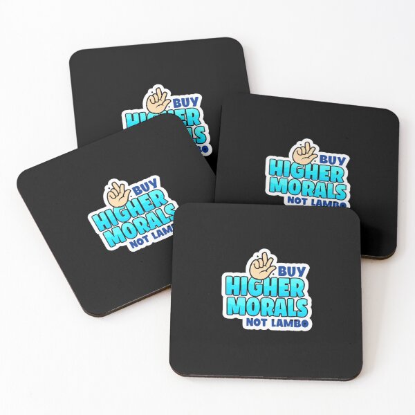 Item preview, Bitcoin Buy Higher Morals Not Lambo Graffiti Design designed and sold by RadDeck.