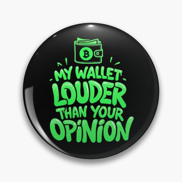Item preview, Bitcoin My Wallet Louder Than Your Opinion Graffiti Design designed and sold by RadDeck.