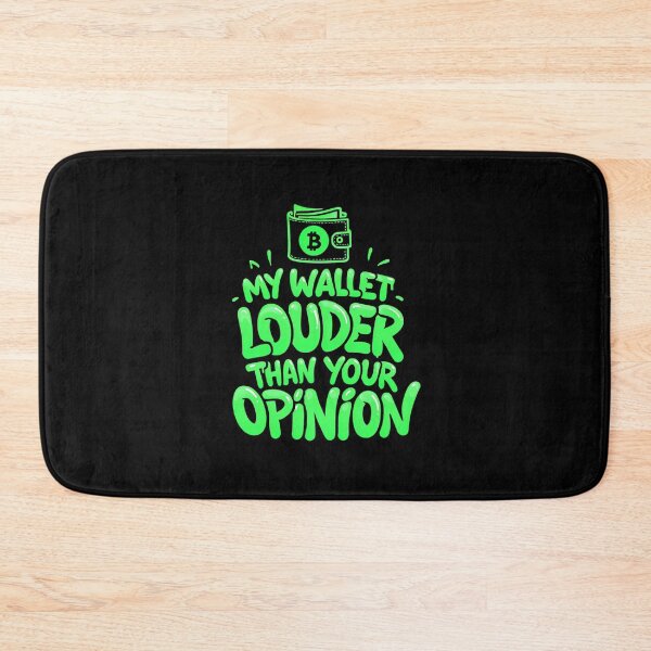Item preview, Bitcoin My Wallet Louder Than Your Opinion Graffiti Design designed and sold by RadDeck.