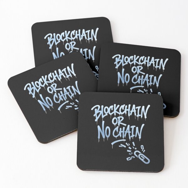 Item preview, Bitcoin Blockchain Or No Chain Graffiti Design designed and sold by RadDeck.