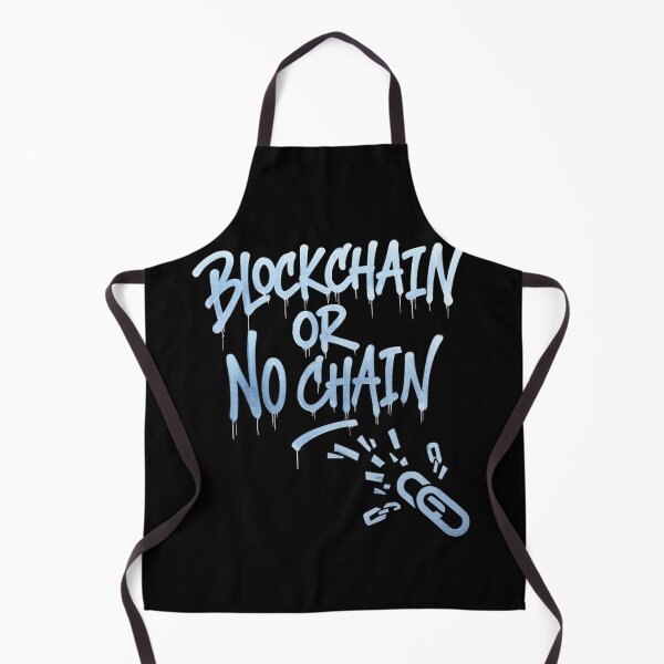 Item preview, Bitcoin Blockchain Or No Chain Graffiti Design designed and sold by RadDeck.