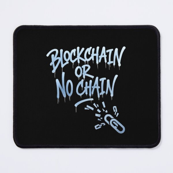 Item preview, Bitcoin Blockchain Or No Chain Graffiti Design designed and sold by RadDeck.