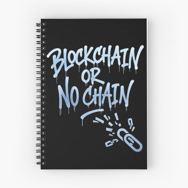 Item preview, Bitcoin Blockchain Or No Chain Graffiti Design designed and sold by RadDeck.