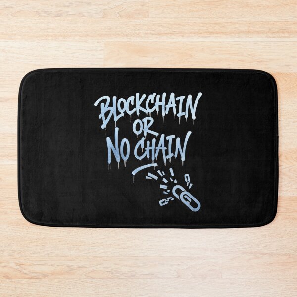 Item preview, Bitcoin Blockchain Or No Chain Graffiti Design designed and sold by RadDeck.