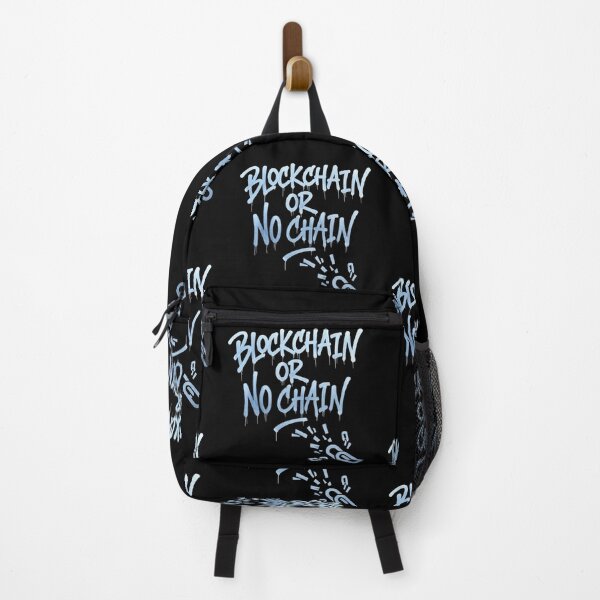 Item preview, Bitcoin Blockchain Or No Chain Graffiti Design designed and sold by RadDeck.