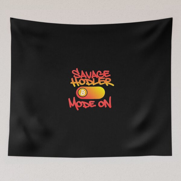 Item preview, Bitcoin Savage Hodler Mode On Graffiti Design designed and sold by RadDeck.