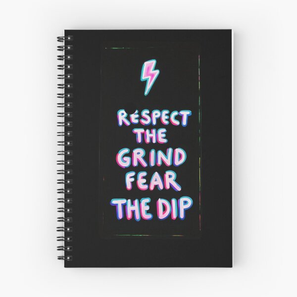 Item preview, Bitcoin Respect The Grind Fear The Dip Graffiti Design designed and sold by RadDeck.