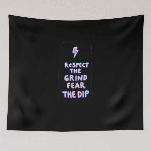 Item preview, Bitcoin Respect The Grind Fear The Dip Graffiti Design designed and sold by RadDeck.