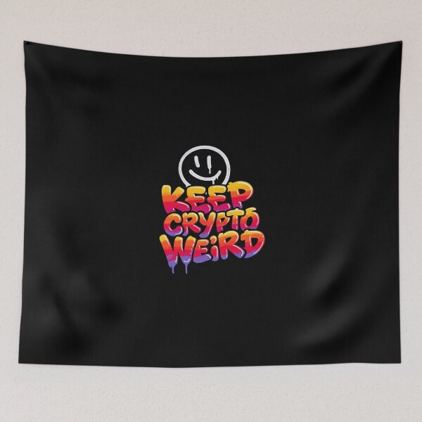 Item preview, Bitcoin Keep Crypto Weird Graffiti Design designed and sold by RadDeck.
