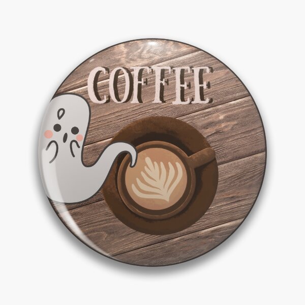 Item preview, Halloween Cute and Spooky Ghost with Coffee designed and sold by Furkan Al-Gburi.