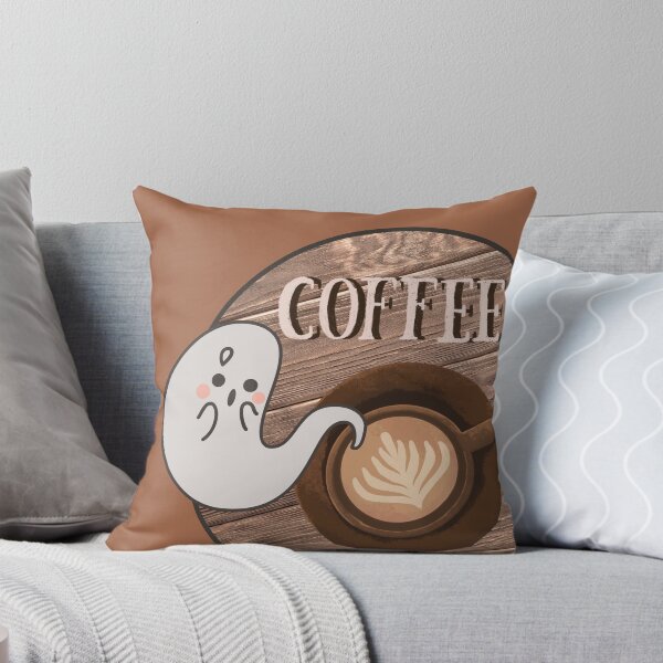Item preview, Halloween Cute and Spooky Ghost with Coffee designed and sold by Furkan Al-Gburi.