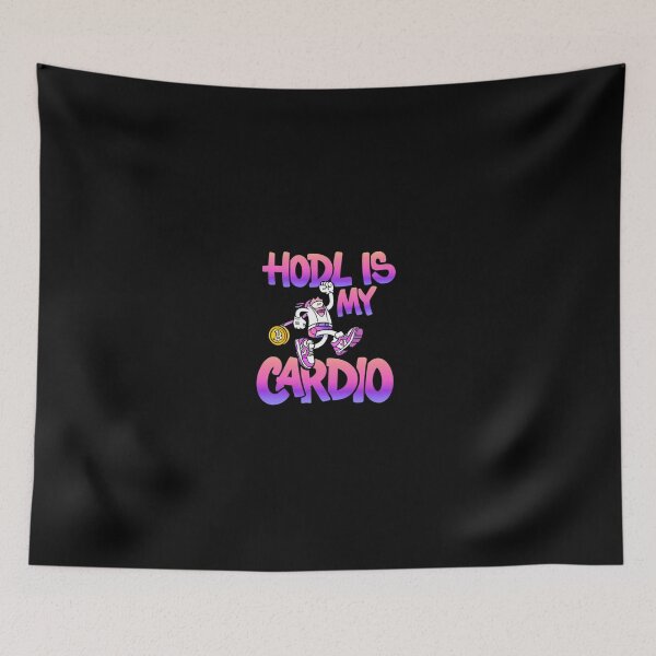 Item preview, Bitcoin Hodl Is My Cardio Graffiti Design designed and sold by RadDeck.
