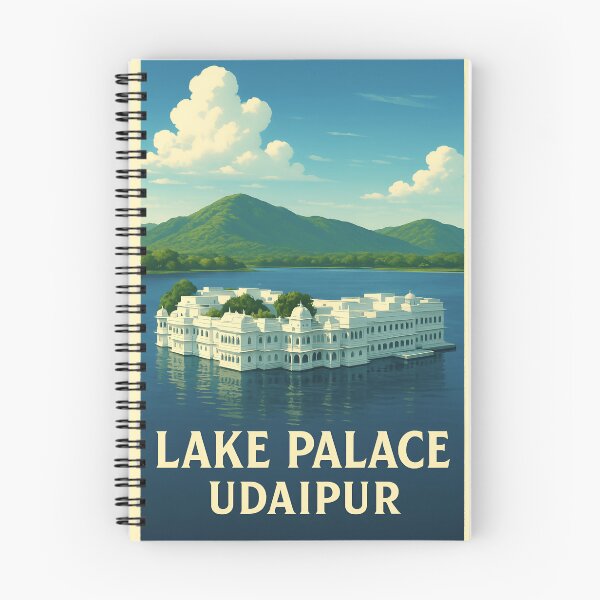 Item preview, Lake Palace – Udaipur Rajasthan Vintage Travel Poster designed and sold by Scorpio Tees.