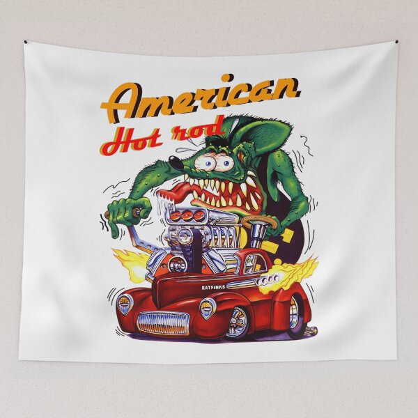 Item preview, Cartoon Vintage Rod Rat Monster Hot Groovy designed and sold by Kurt-Gigantic.