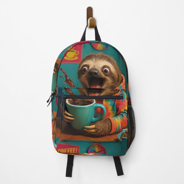 Item preview, funny sloth drinking coffee in the morning designed and sold by Mauswohn.
