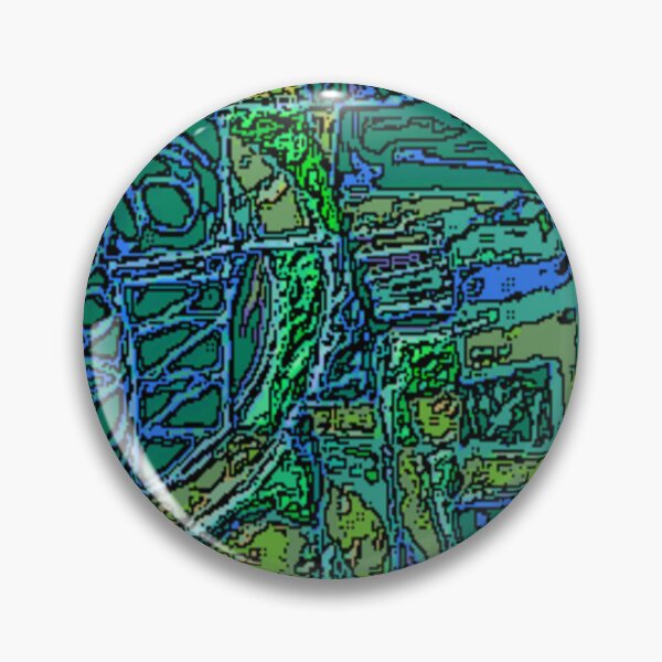 Item preview, black and bluesy dark round abstract design designed and sold by SmashingDeals.