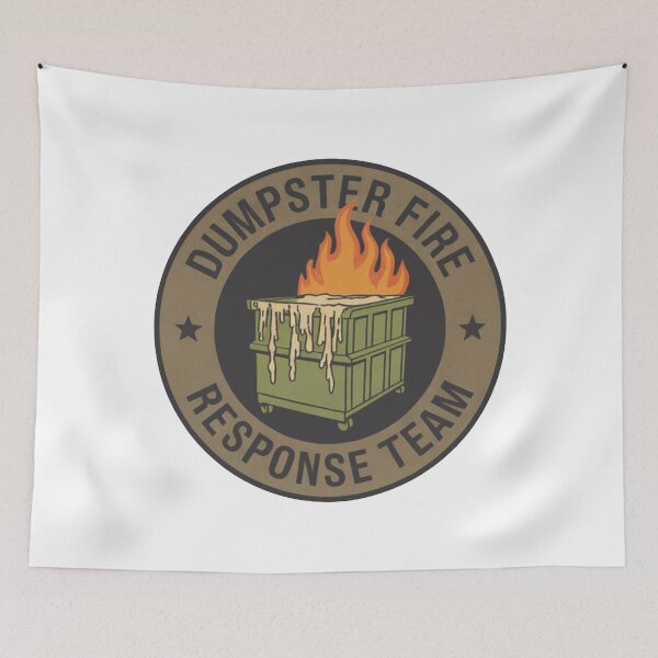 Item preview, dumpster fire response team designed and sold by emilybarnett.