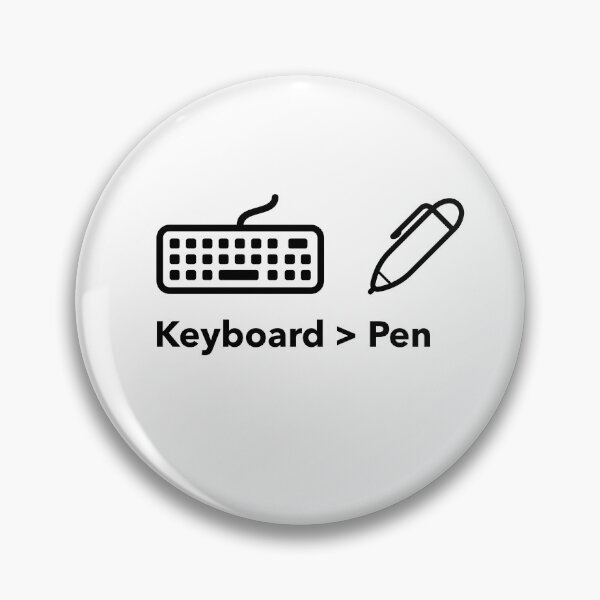 Artikelvorschau, Tastatur > Stift – Tech Lover Coding vs Writing Design entworfen und verkauft von Ani-24.