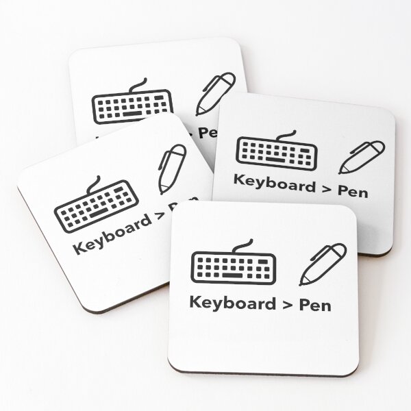 Item preview, Keyboard > Pen – Tech Lover Coding vs Writing Design designed and sold by Ani-24.