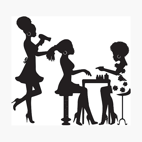 Item preview, African Woman Beauty Salon  designed and sold by DesignsByAymara.
