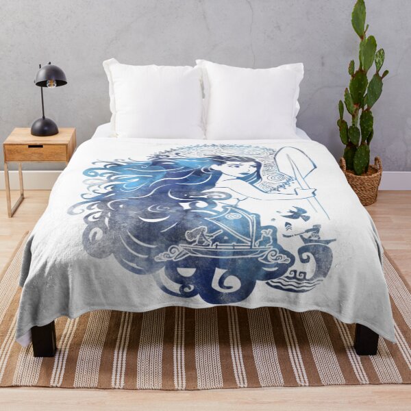 Item preview, Cartoon Island Ocean Vintage Tropical with Waves Girl designed and sold by Rodolfo-Garment.