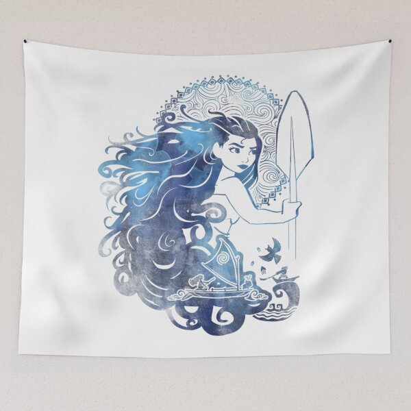 Item preview, Cartoon Island Ocean Vintage Tropical with Waves Girl designed and sold by Rodolfo-Garment.