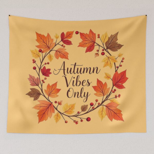Item preview, Autumn Mood Booster – Retro Fall Leaf Circle designed and sold by Iuqiune.