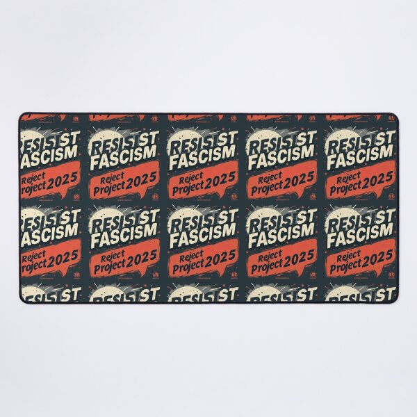 Item preview, fResist Fascism – Reject Project 2025 Political Protest Tee Merry Christmas Tree bulbs designed and sold by JakardPenn.