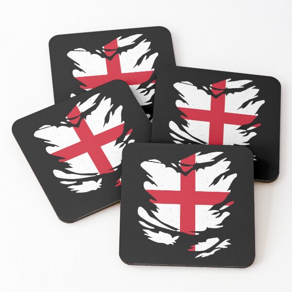 Item preview, RIPPED SHIRT FLAG INSIDE - ENGLAND - Fans and Teams for Men and Women T-shirt designed and sold by wallsandpatts.
