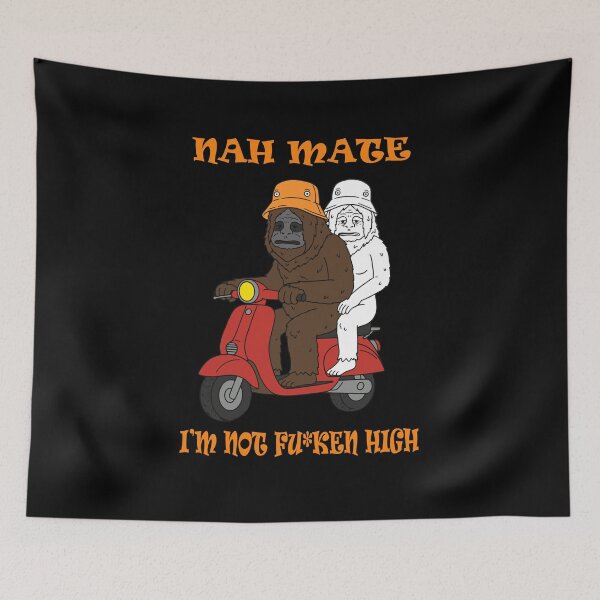 Item preview, Sassy The Sasquatch Big foot  Being High is Good :  Stoner Weed cartoon designed and sold by FEBRICAST.
